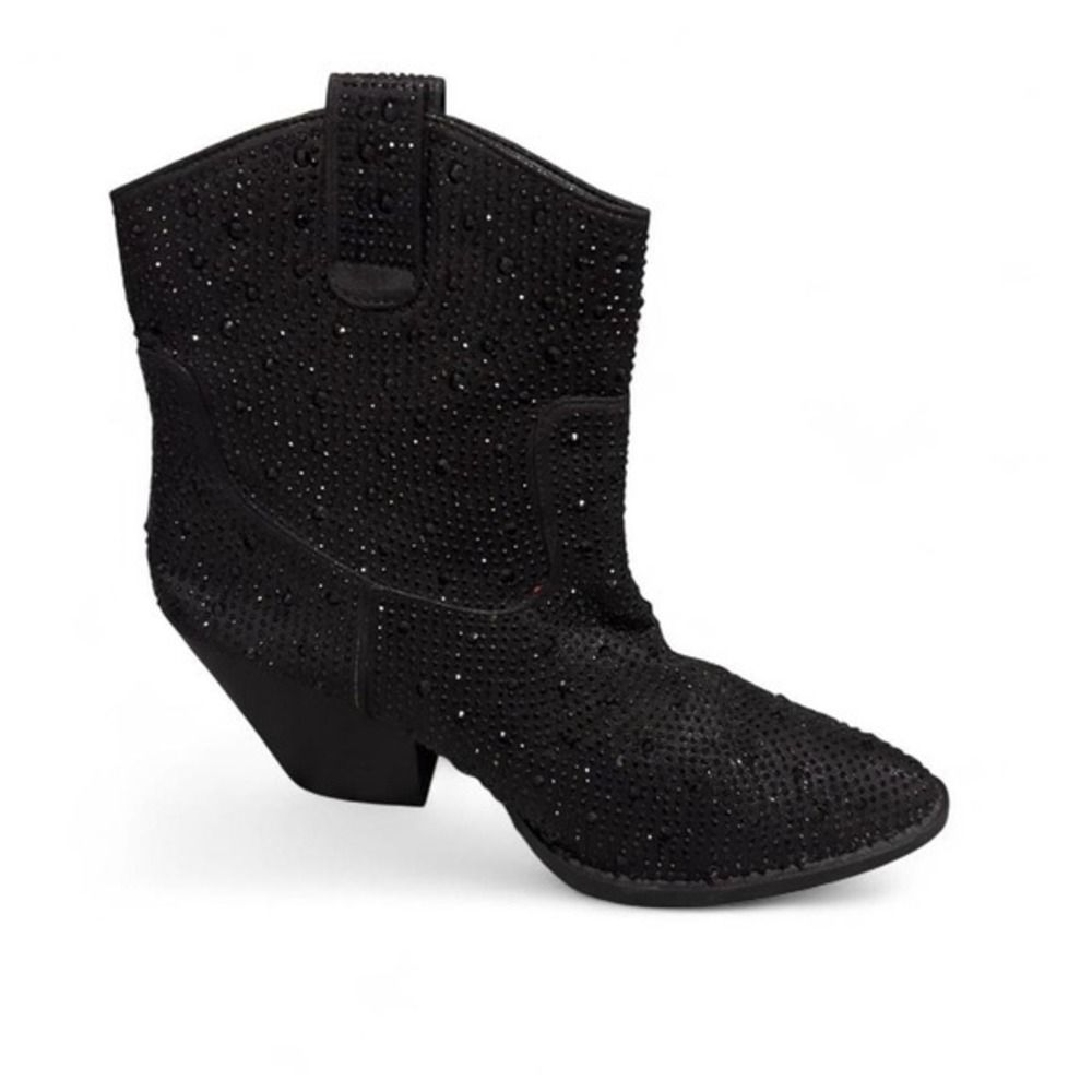 NWOT Black glitter cowboy boots- never‎ worn just tried on. Size 8.5